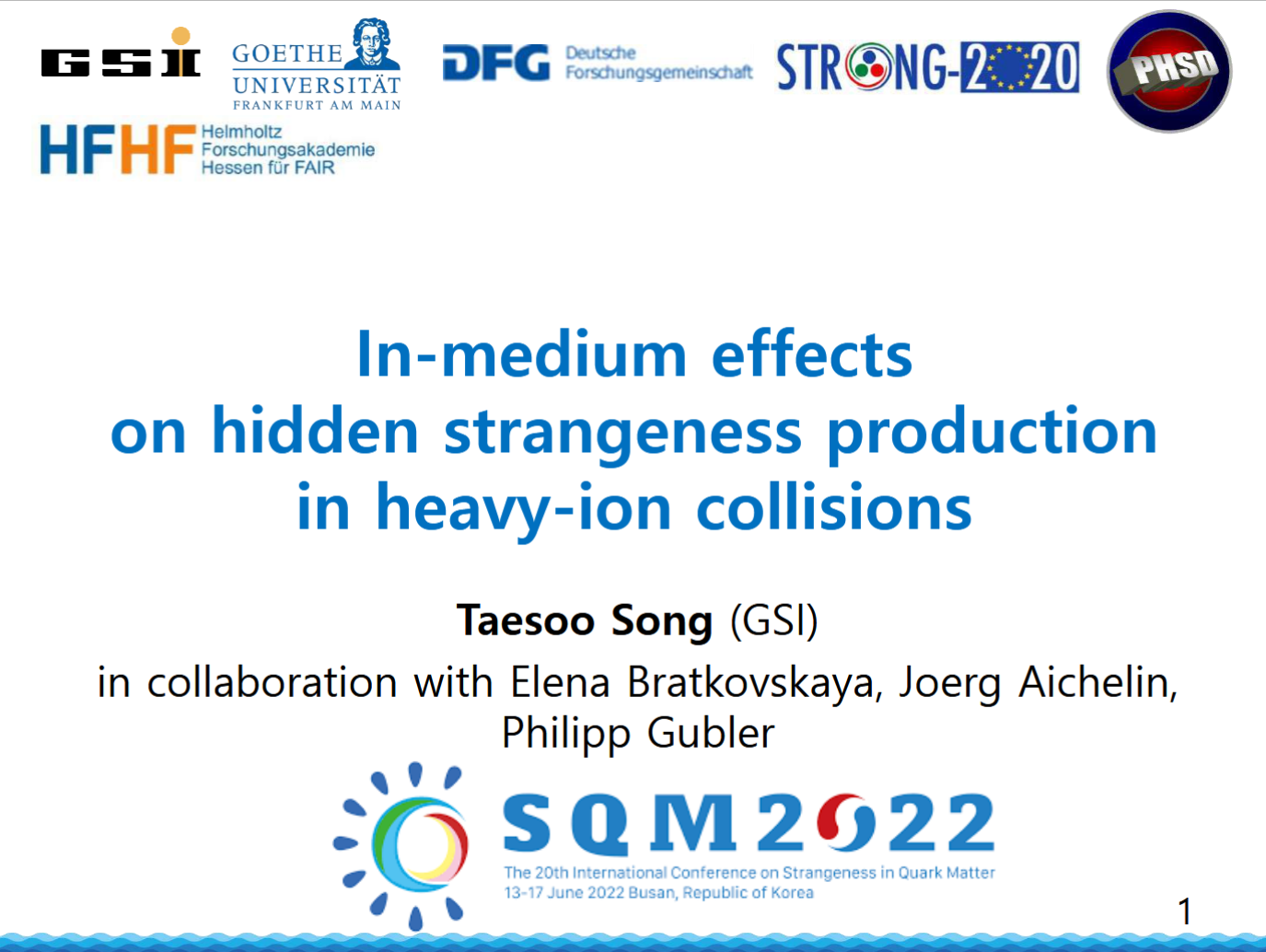 Cover: In-medium effects on hidden strangeness production in heavy-ion collisions