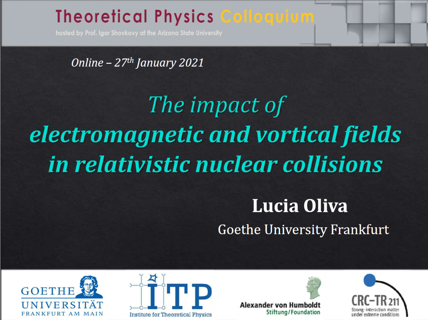 Cover: The impact of electromagnetic and vortical fields in relativistic nuclear collisions