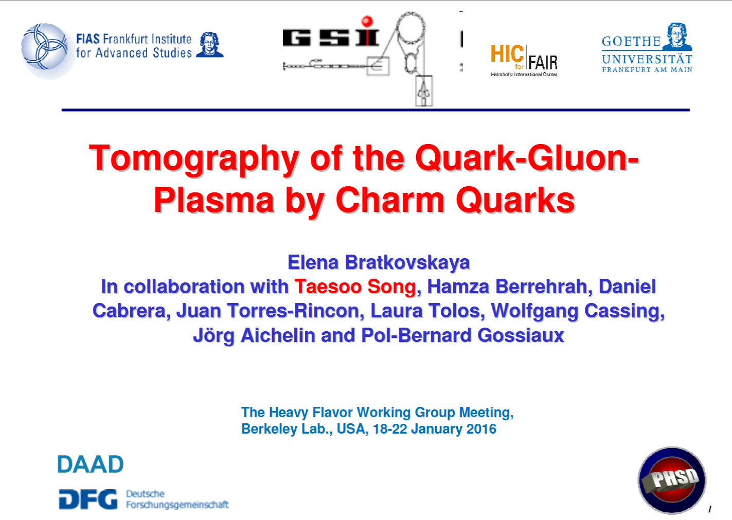 Cover: Tomography of the Quark-Gluon Plasma by charm quarks