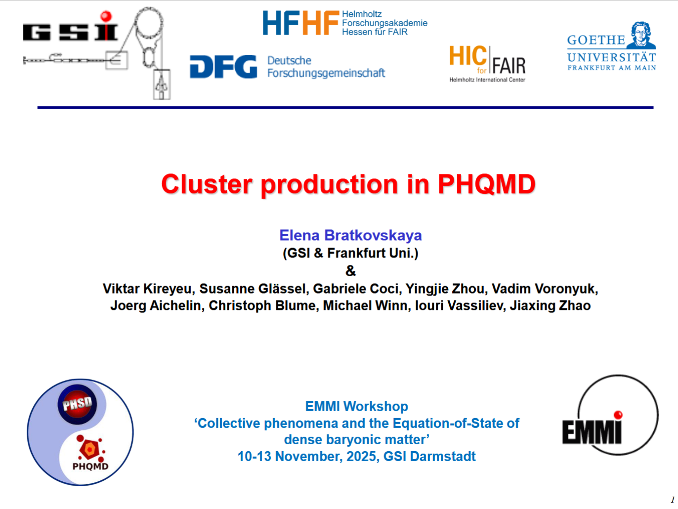 Cover: Cluster production in PHQMD